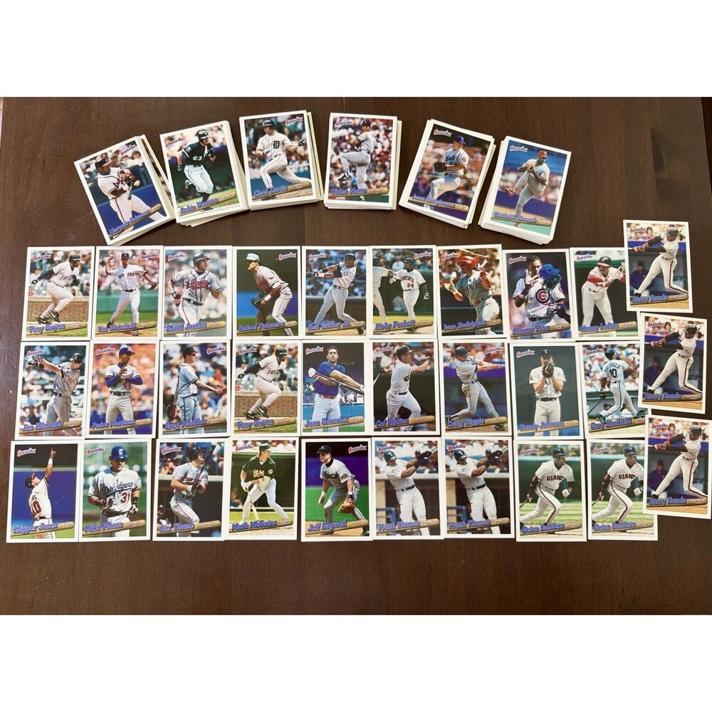 1996 Bazooka Baseball 127 Card Lot Griffey Bonds Ripken Maddux HOF Stars
